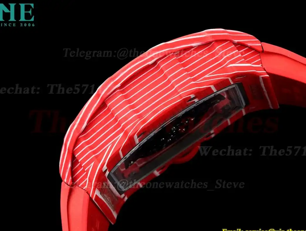 RM035-02 NTPT RU Skeleton Dial on Red Strap ZF V5 NH05A