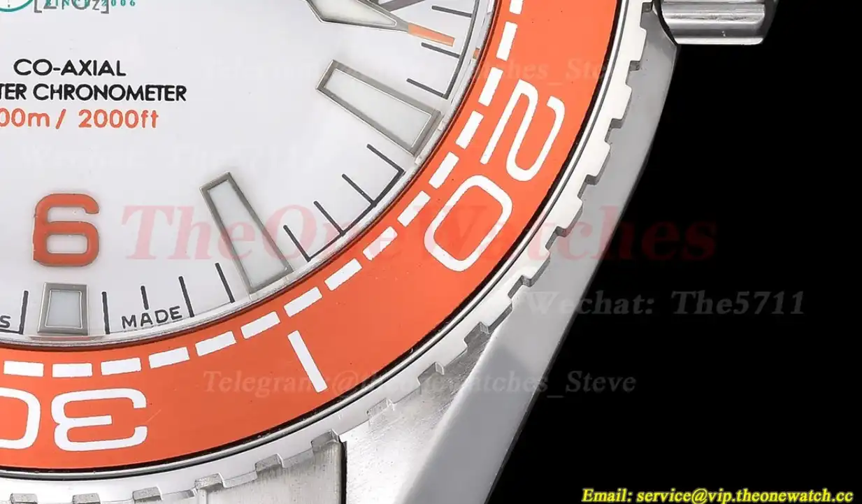 Seamaster 600m 43mm SS SS White Dial Orange GDF MY8215