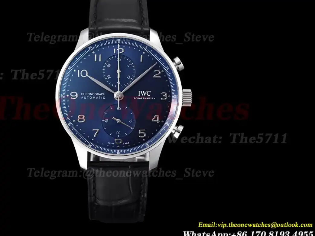 Portugieser Chrono IW371606 41mm SS LE Blue Num ZF A69355