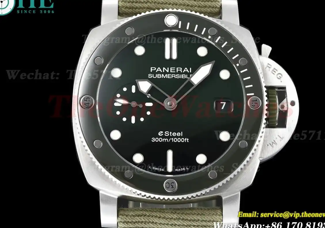 Submersible PAM1287 44MM SS NY Green Dial VSF P900