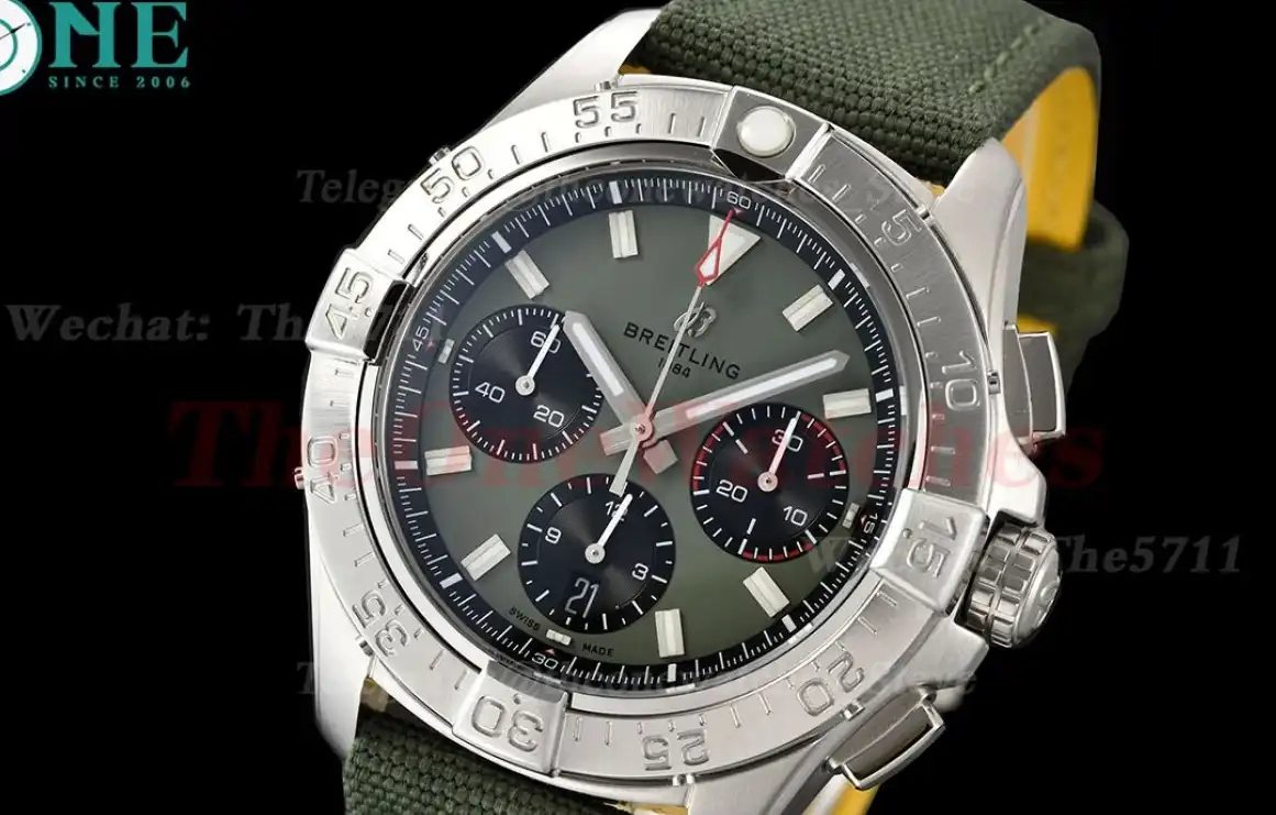 Avenger B01 Chrono 44mm SS NY Green Dial BLSF Cal.01