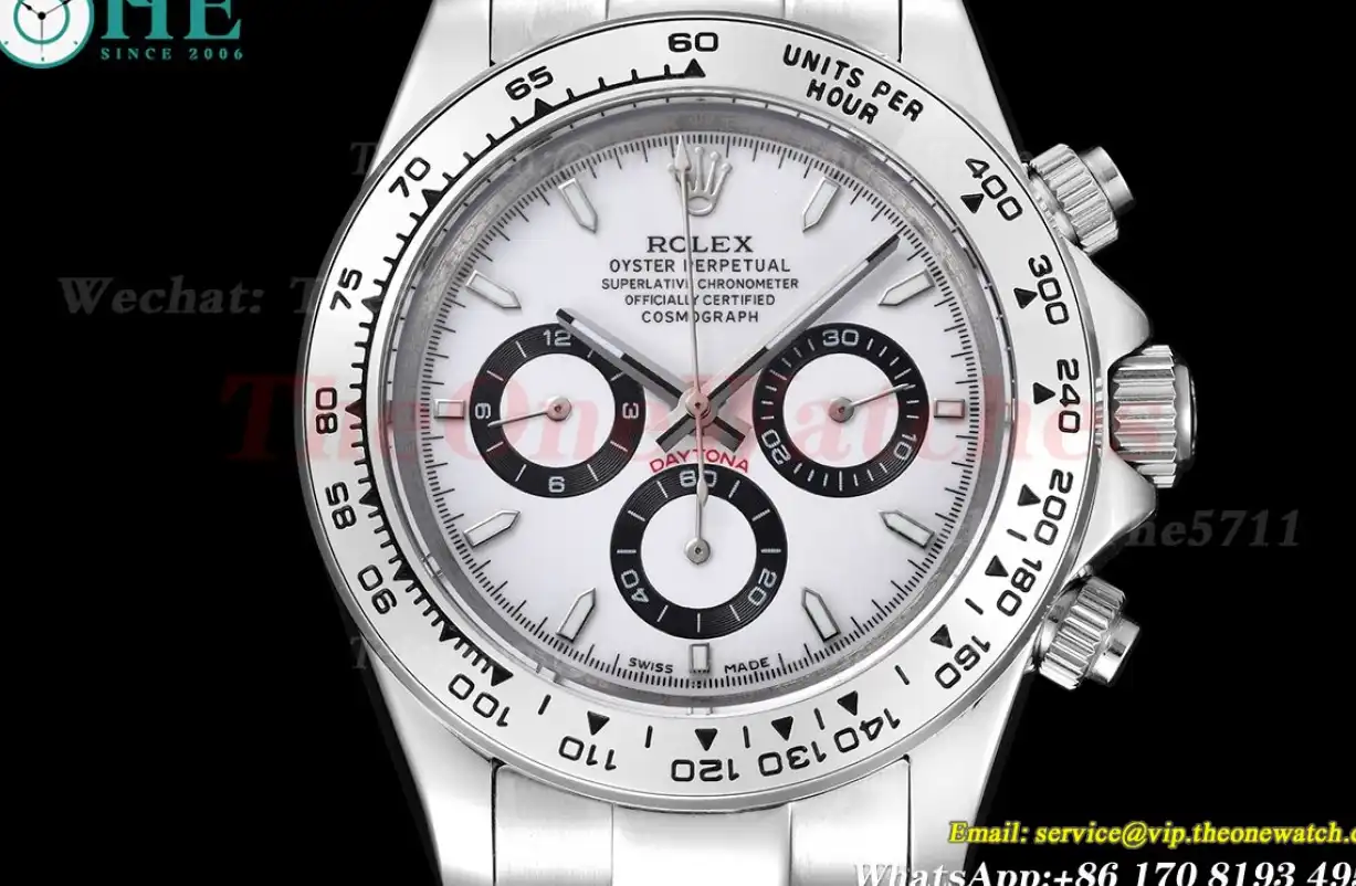 Daytona 40mm SS SS White Dial GDF A3836