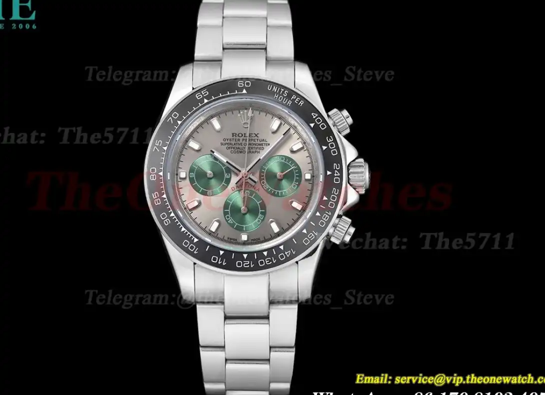 Daytona 40mm SS SS Grey Green GDF A3836