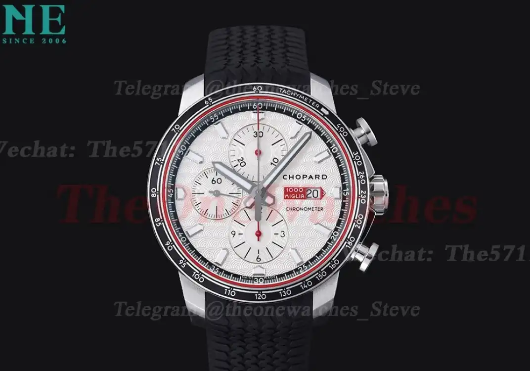 Mille Miglia Race 44mm SS RU White White Dial V7F A7750