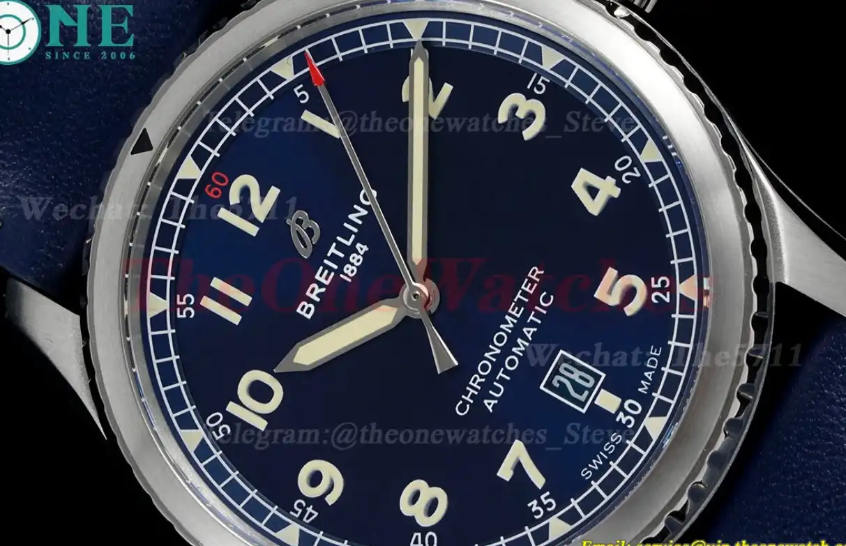 Aviator 8 41mm SS LE Blue Dial TF A2824