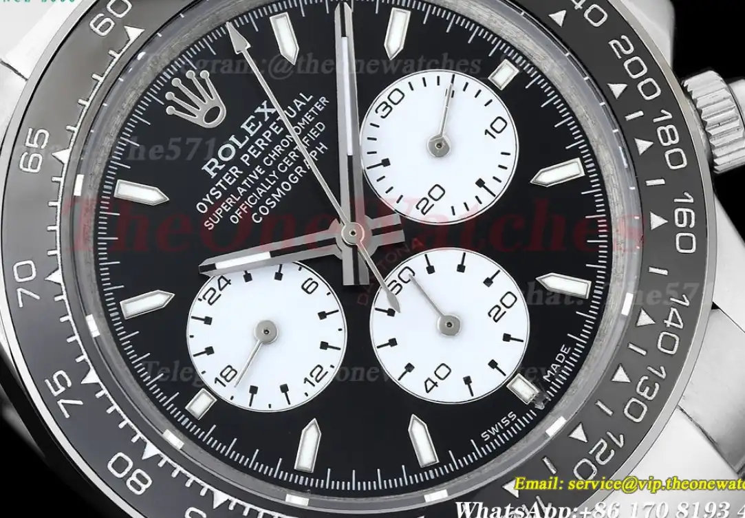 Daytona 40mm SS SS Black White GDF A3836