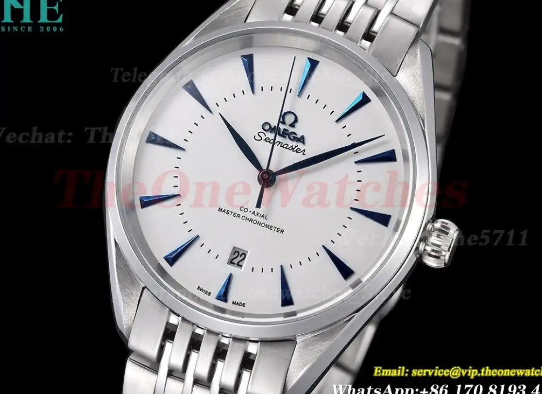 Seamaster 41mm SS SS White Dial GDF MY8215