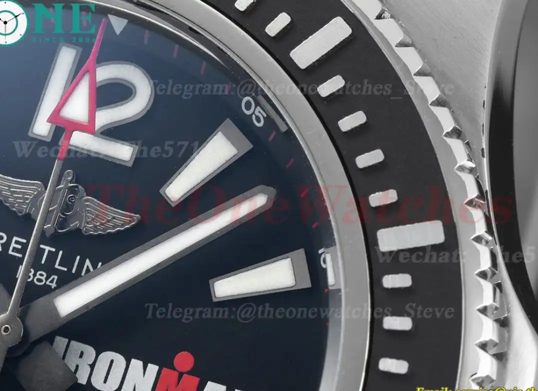 Superocean Ironman 44mm SS RU Black Dial BLSF A2824