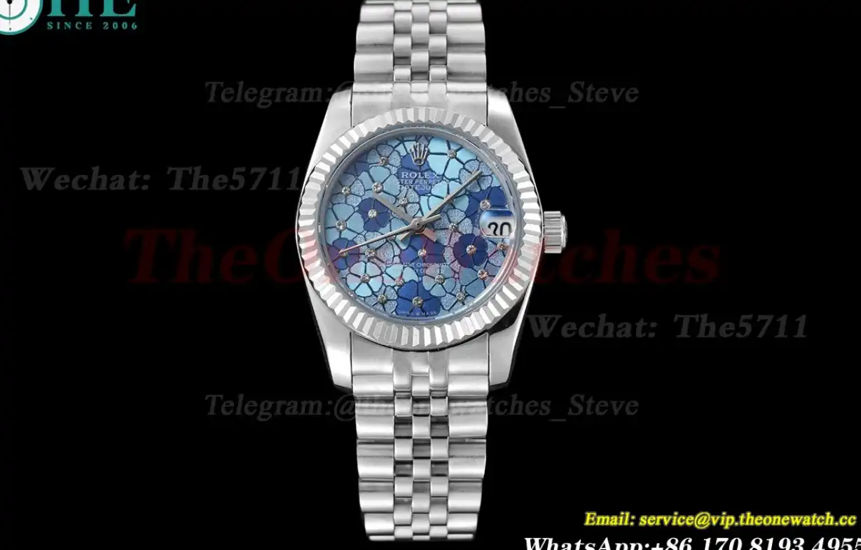 Datejust 31mm 278274 SS SS Blue Flower Dial GDF MY8215