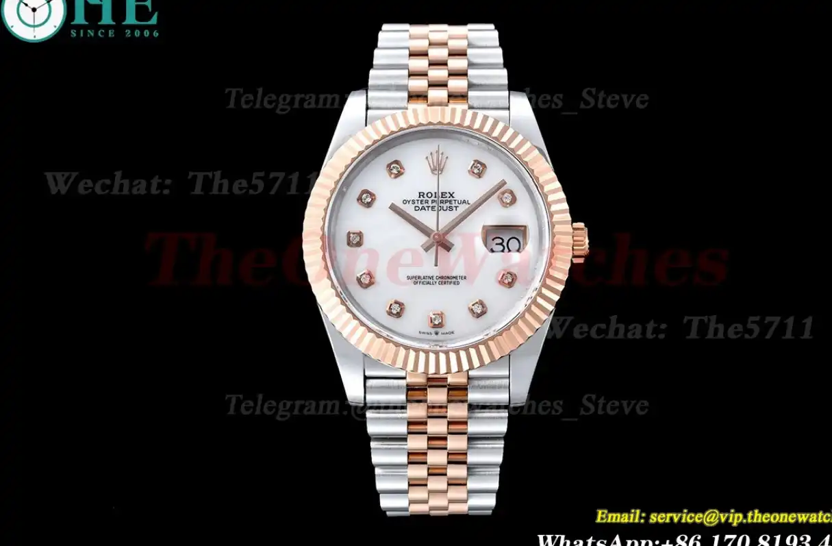 Datejust 126231 36mm White Dia SS RG GMF A2824