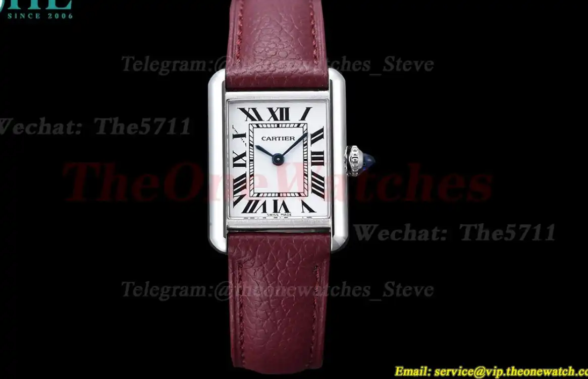 Tank Must Small SS LE White dial On Red Leather Strap K11F Quartz