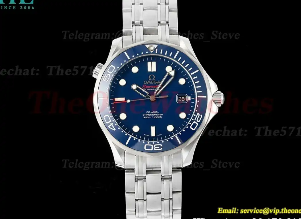 Seamaster 300m 2017 SS SS Blue Dial OMF A2824