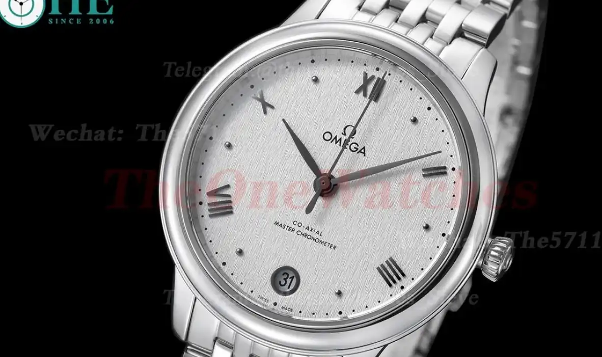 De Ville Prestige Ladies 34mm SS SS White Dial VSF A8800