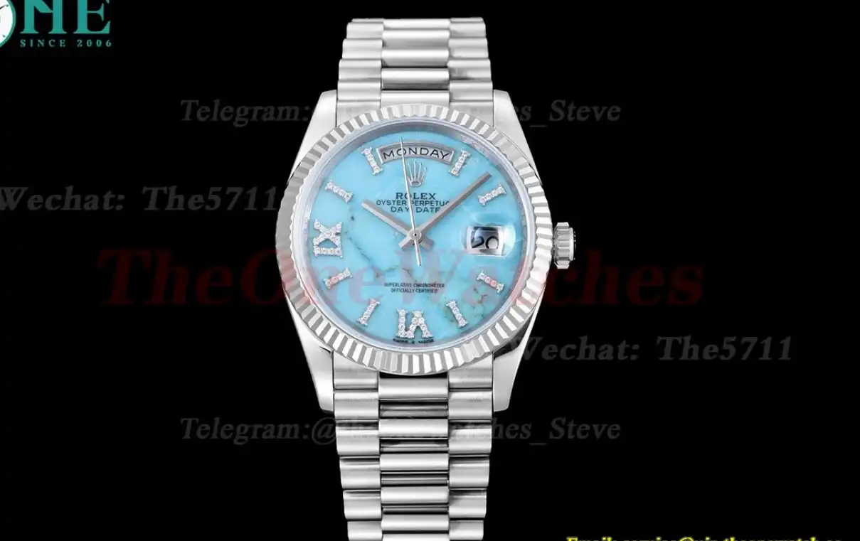 DayDate 36mm SS SS Flt Pres Turquoise Dial RAF A2836