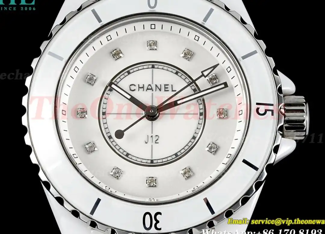 J12 33mm White Ceramic Cer White Dia HTF Quartz