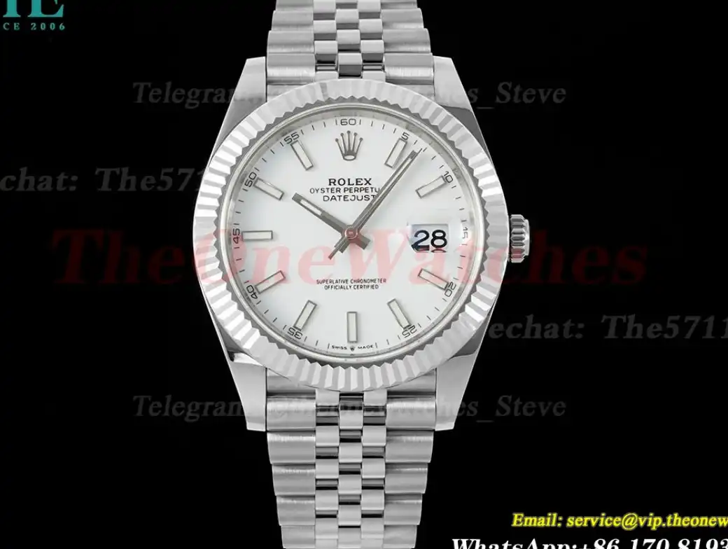 Datejust 126334 41mm Jub SS SS White Stk EWEF A3235