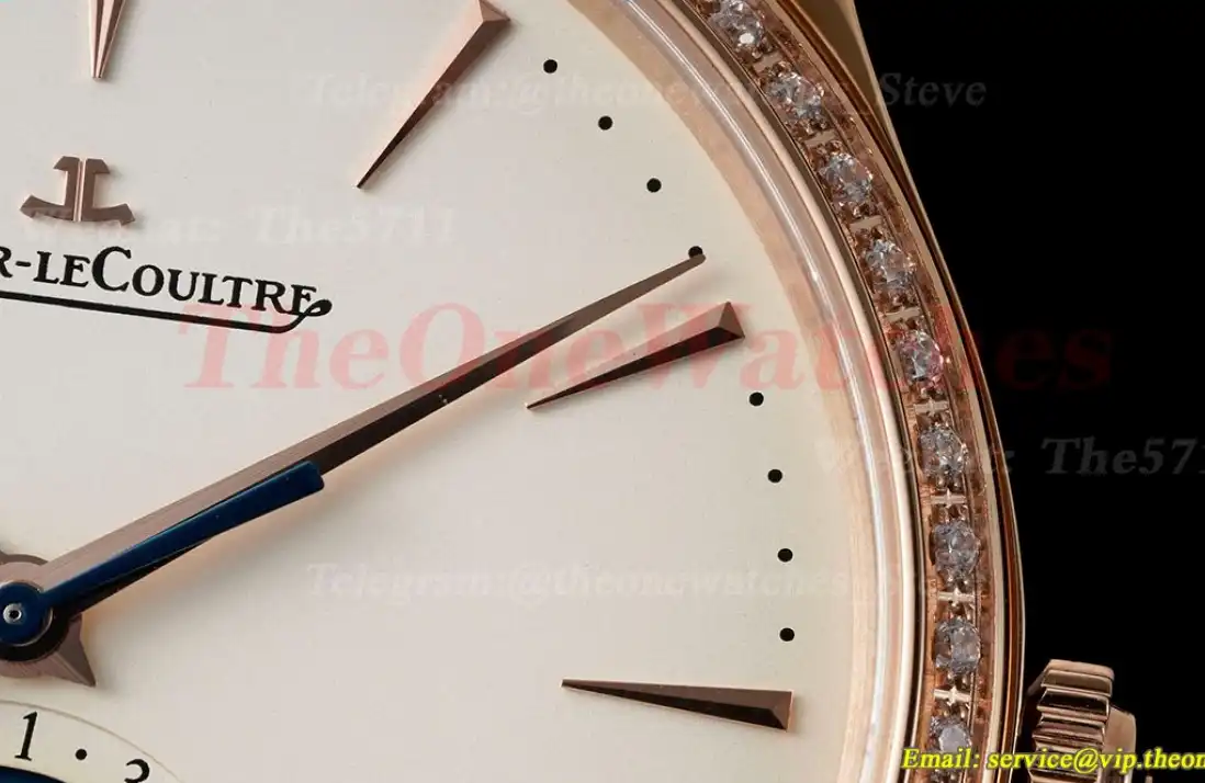 Master Ultra Thin Moonphase Dia RG LE White Stk AZ A925 Super Clone