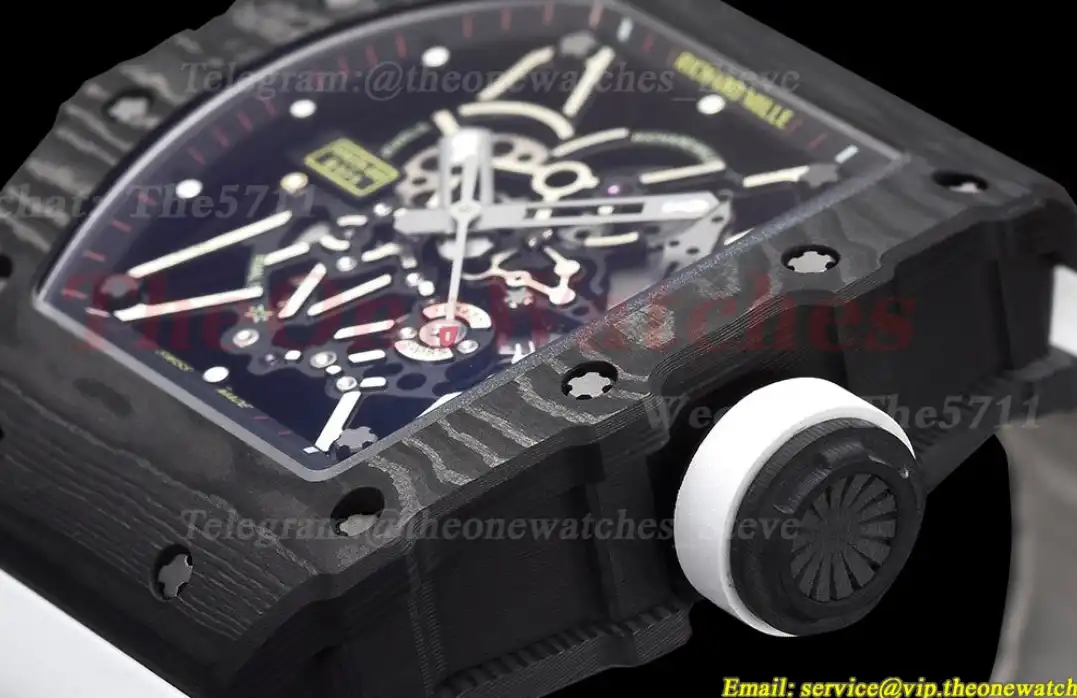 RM035-02 NTPT RU Skeleton Dial on White Strap ZF V5 NH05A