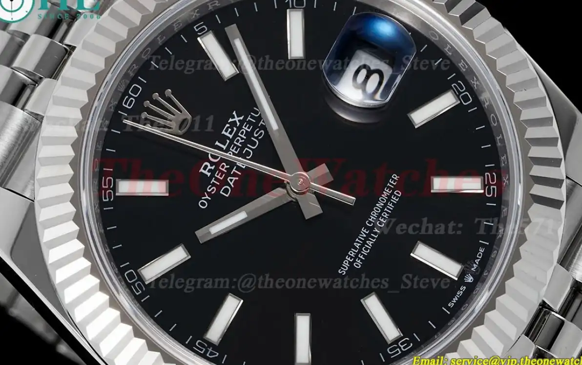 Datejust 126334 41mm Jub SS SS Black Stk EWEF A3235