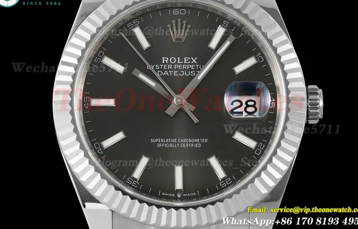 Datejust 126334 41mm SS SS Grey Stk EWEF A3235