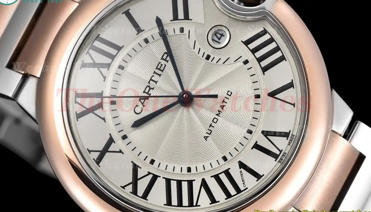 Ballon Bleu De Cartier 42mm RG SS White Rmn GDF MY8215