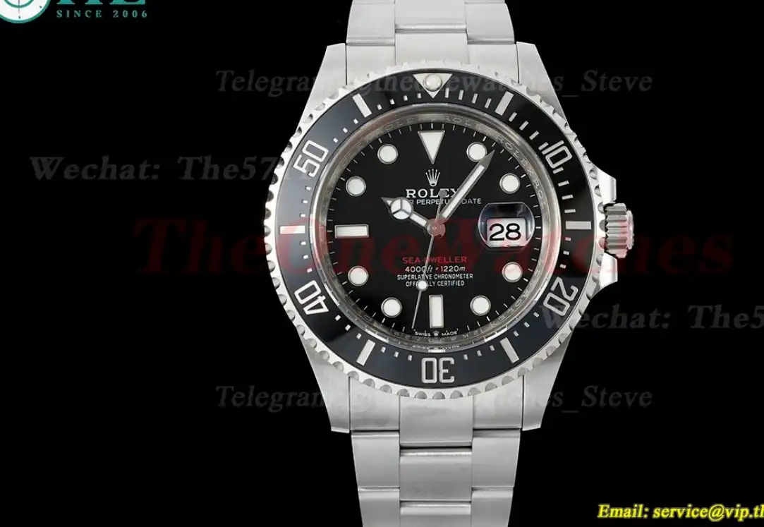 Seadweller 126600 43mm SS SS Black Dot Clean SH3235