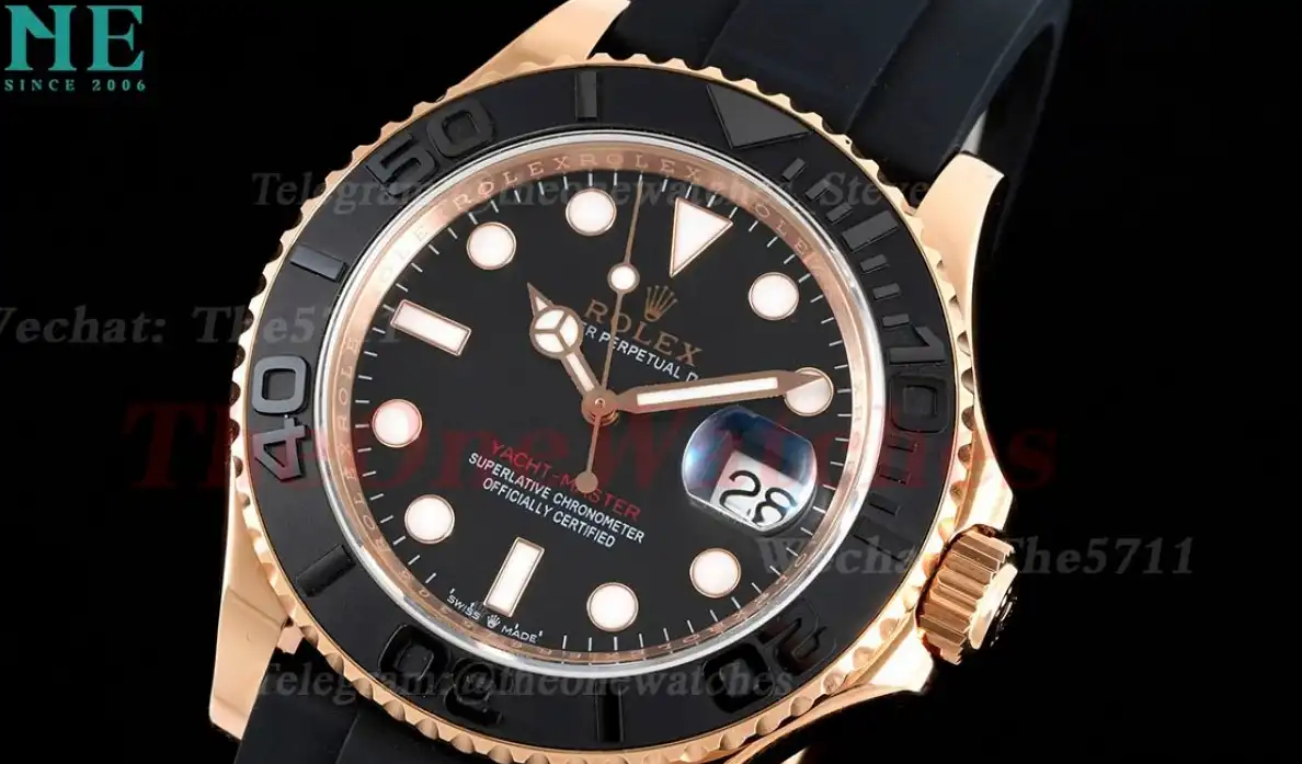 YachtMaster 126655 40mm RG RU Blk EWF A3235