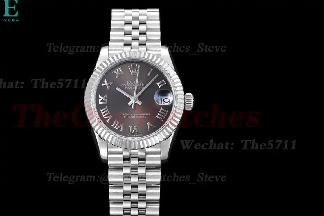 Datejust ladies 31mm SS SS Grey Rmn WF A2671