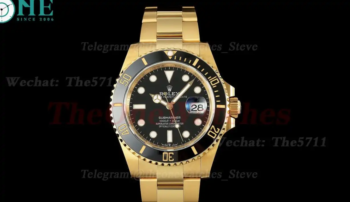 Submariner 126618LN 41mm YG YG Black Dot EWEF A3235