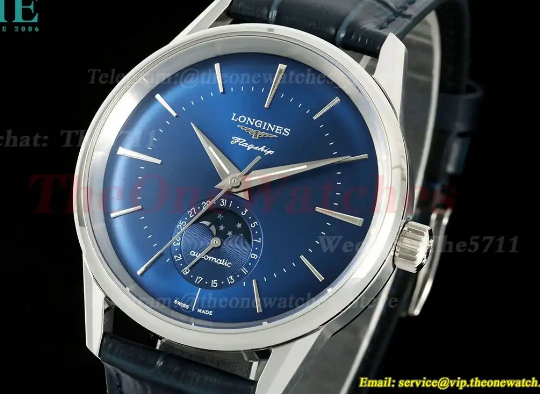 Flagship Heritage Moonphase 38.5mm SS LE Blue Dial APSF A2892