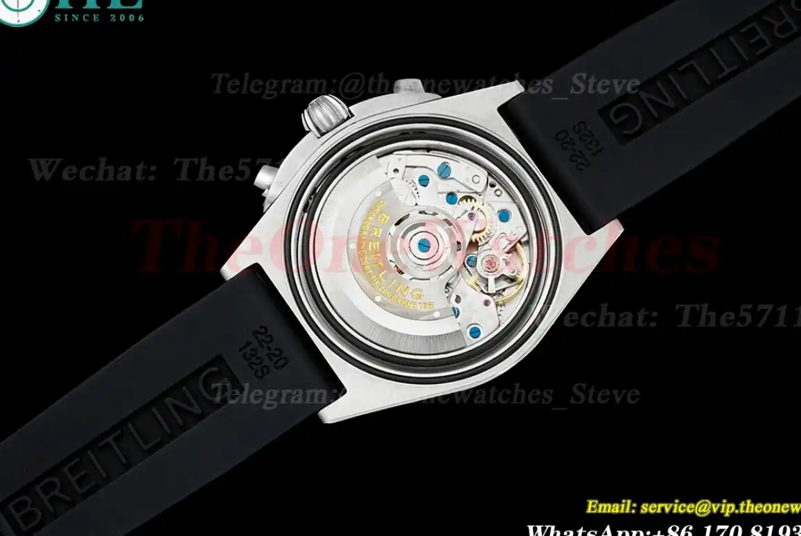 Chronomat B01 42MM SS RU Silver Blk TF A7750