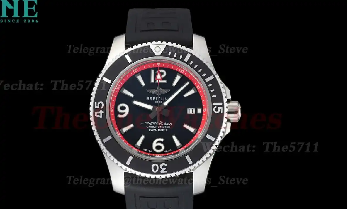 Superocean 44mm SS RU Black Red BLSF A2824