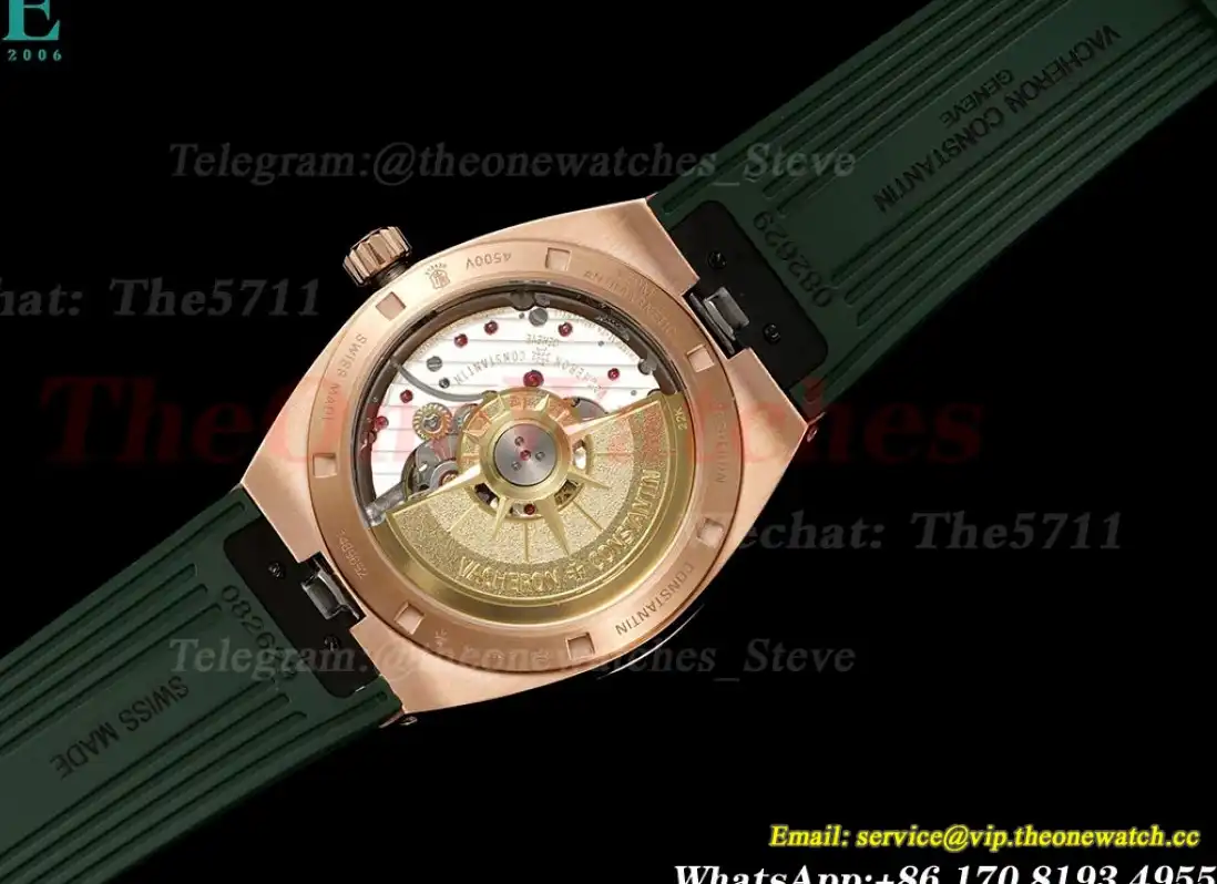 Overseas 4500V 41mm RG RU Green Dial 8F A5100