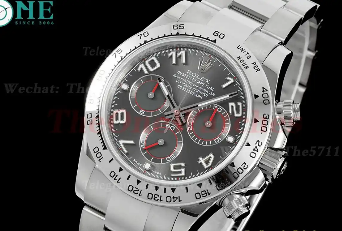 Daytona 116509 40mm SS SS Grey Dial OMF A7750