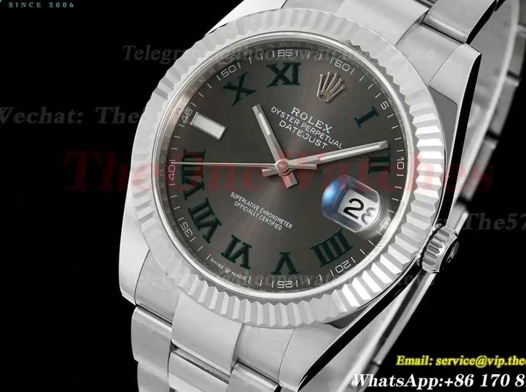 Datejust 126334 41mm SS SS Grey Rmn EWEF A3235