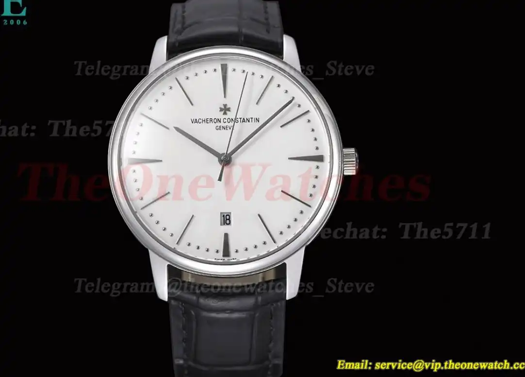 Patrimony Date 85180 SS LE White Dial GDF MY8215