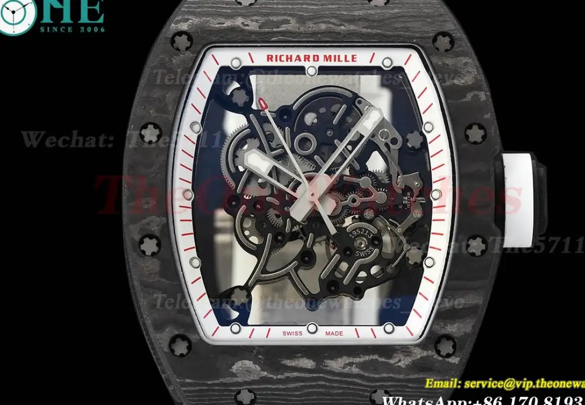 RM055 White Crown NTPT RU Skeleton Dial APS RMUL2 Super Clone