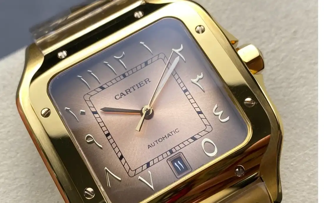 Santos De Cartier 40mm XL YG YG Rose Gold Dial THB MY9015