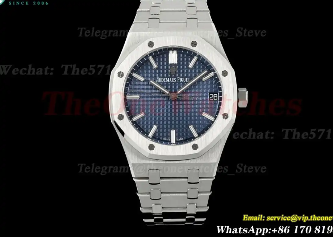 Royal Oak 15500 41mm SS SS Blue Dial TKF A4302 Super Clone