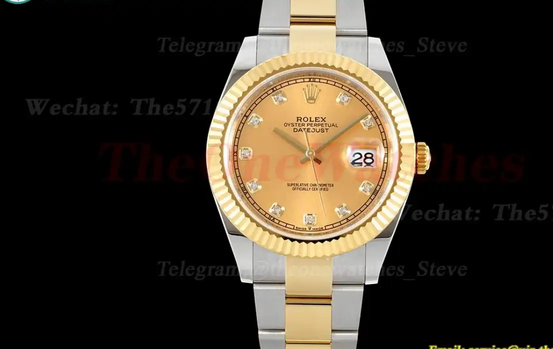 Datejust 126333 41mm Oys YG SS Gold Dia EWEF A3235