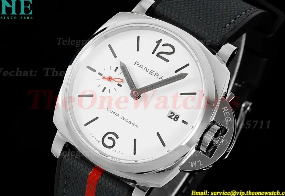 Luminor Due PAM1381 Luna Rossa 42mm SS RU White Dial VSF P900