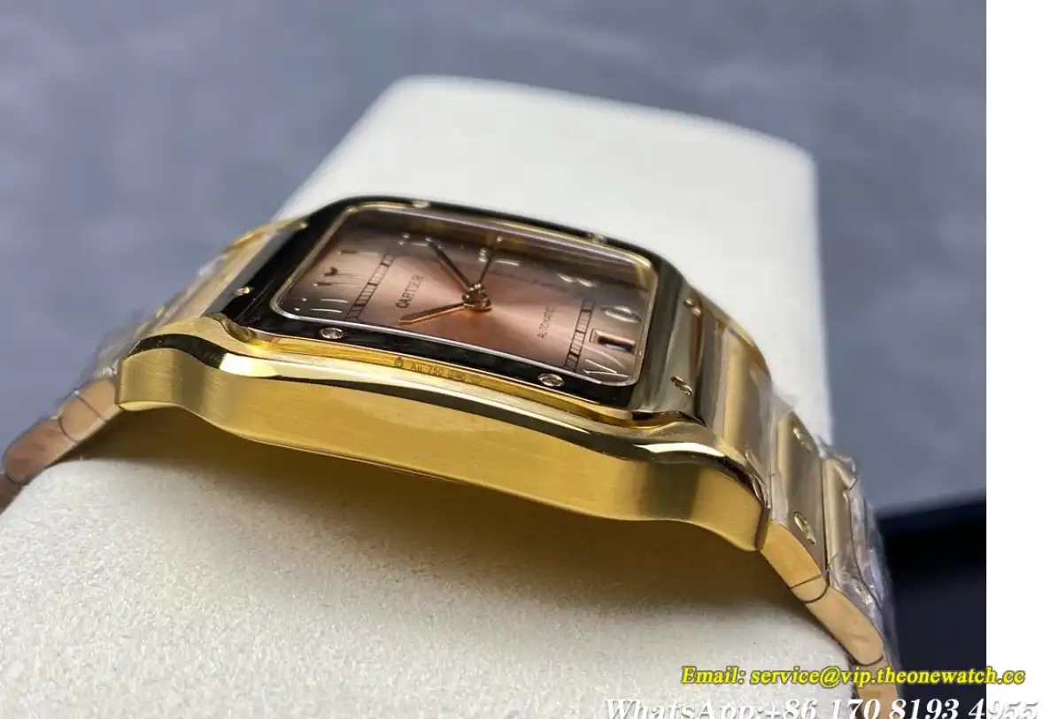 Santos De Cartier 40mm XL YG YG Rose Gold Dial THB MY9015