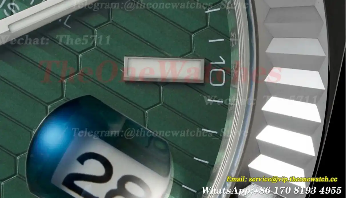 Datejust 126334 41mm SS SS Green Textured Dial EWEF A3235