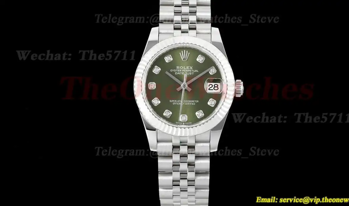 Datejust 278274 31mm Jub SS SS Green Dia GMF A2824