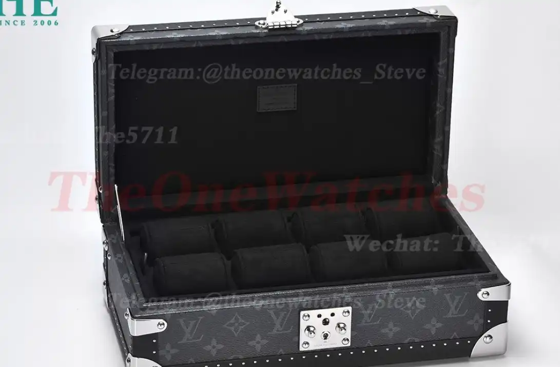 Watch Organizer Travel Box 8Pcs (Black)