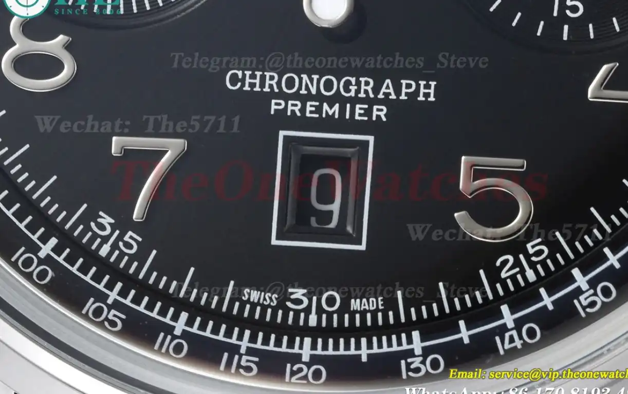 Premier B01 Chronograph 42mm SS LE Black Dial BLSF V2 A7750 Mod