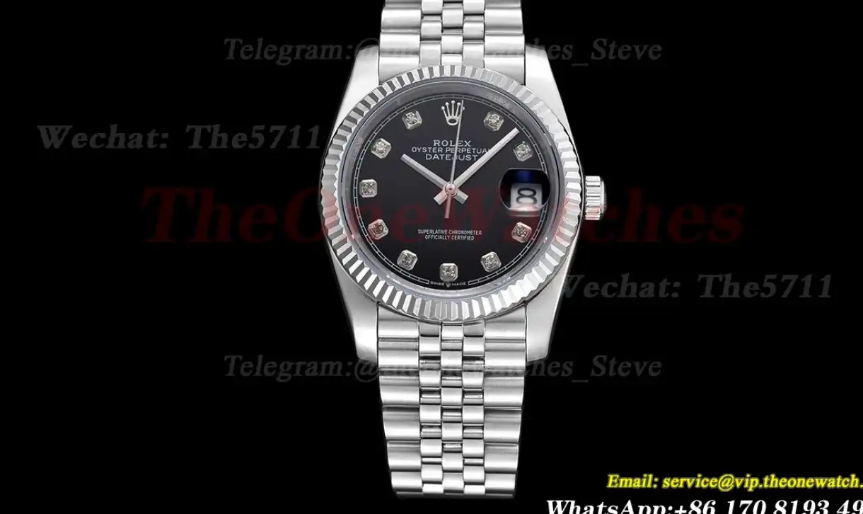 Datejust 126234 36mm Jub SS SS Black Dia GDF MY8215