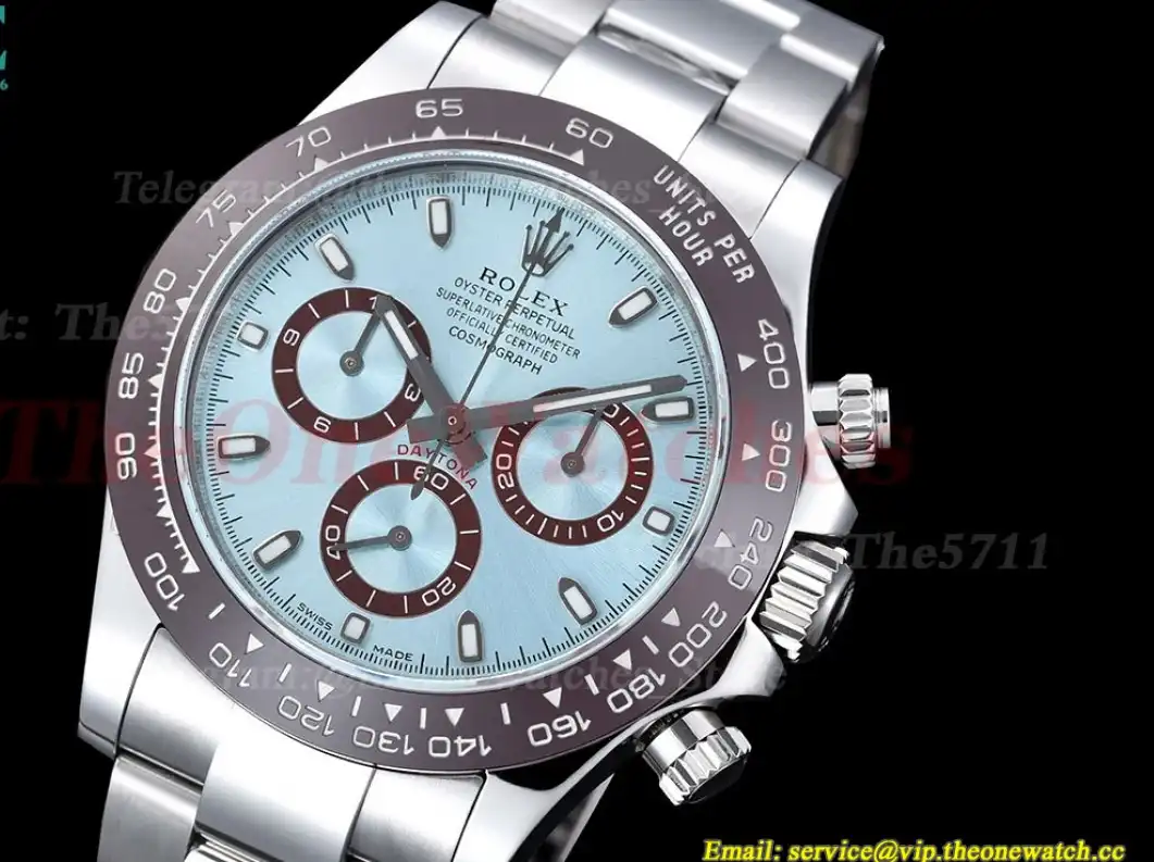 Daytona 116506 40mm SS SS Ice Blue Dial 904L Noob V4 SA4130