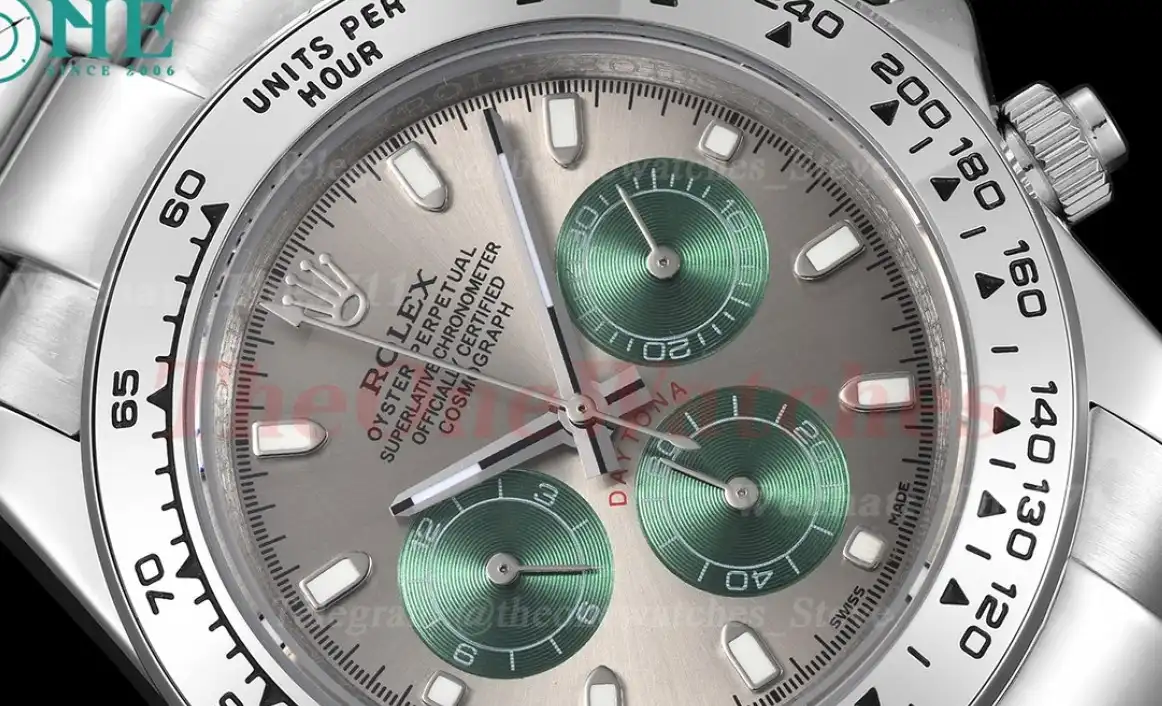 Daytona 40mm SS SS Grey Green GDF A3836