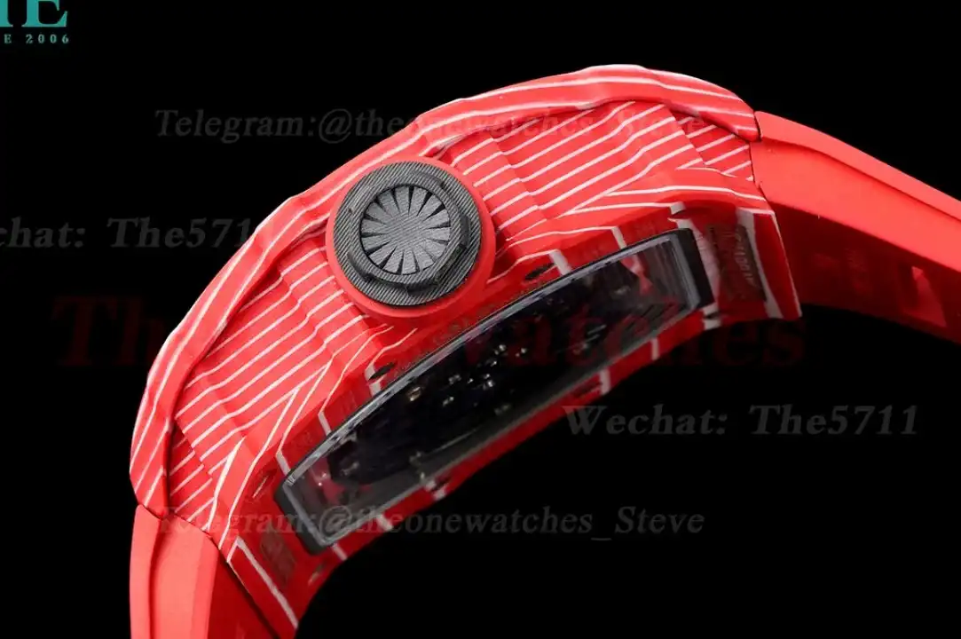 RM035-02 NTPT RU Skeleton Dial on Red Strap ZF V5 NH05A